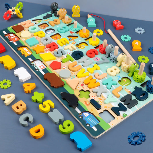 Number And Shape Fishing Blocks Educational Game For Kids
