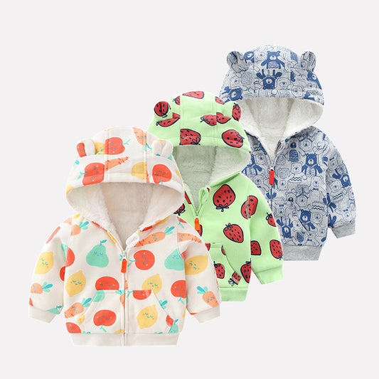 Warm And Snuggly Baby Plus Fleece Jacket