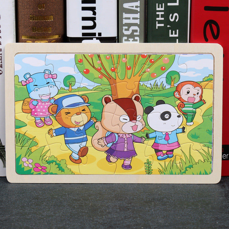 Early Learning Wooden Puzzle Educational Set