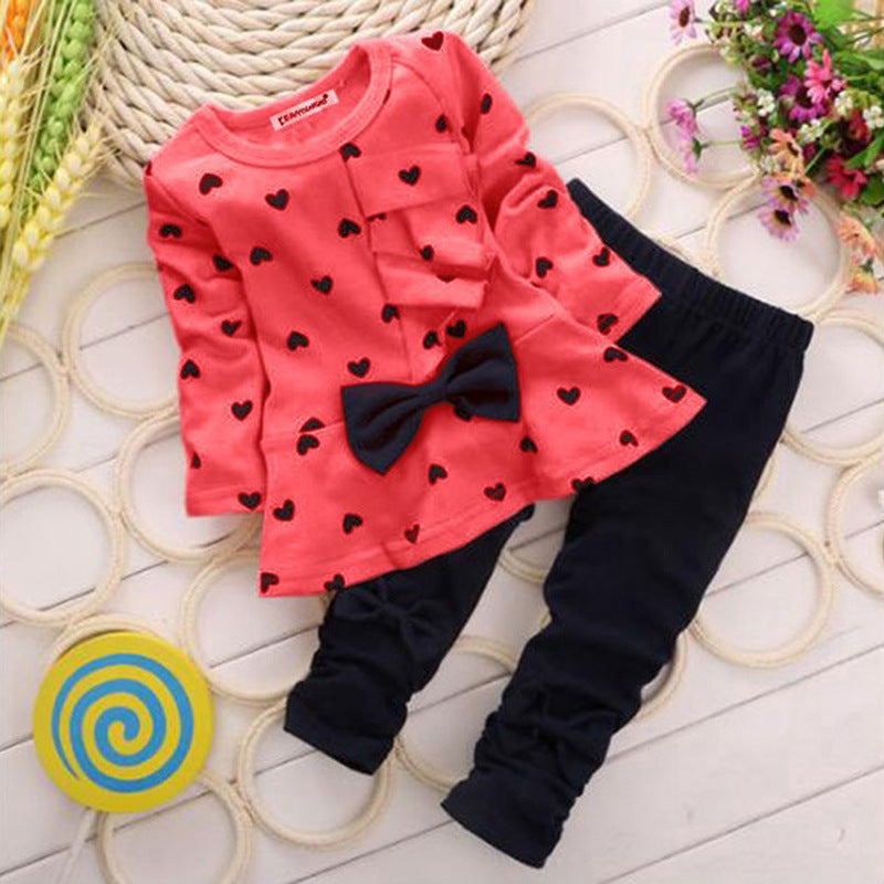 Comfortable Love Bow Set For Everyday Wear