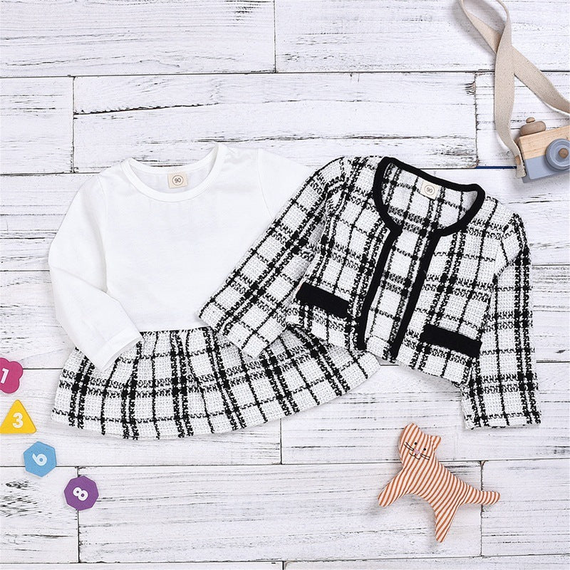Warm And Cute Two-Piece Dress Set For Children