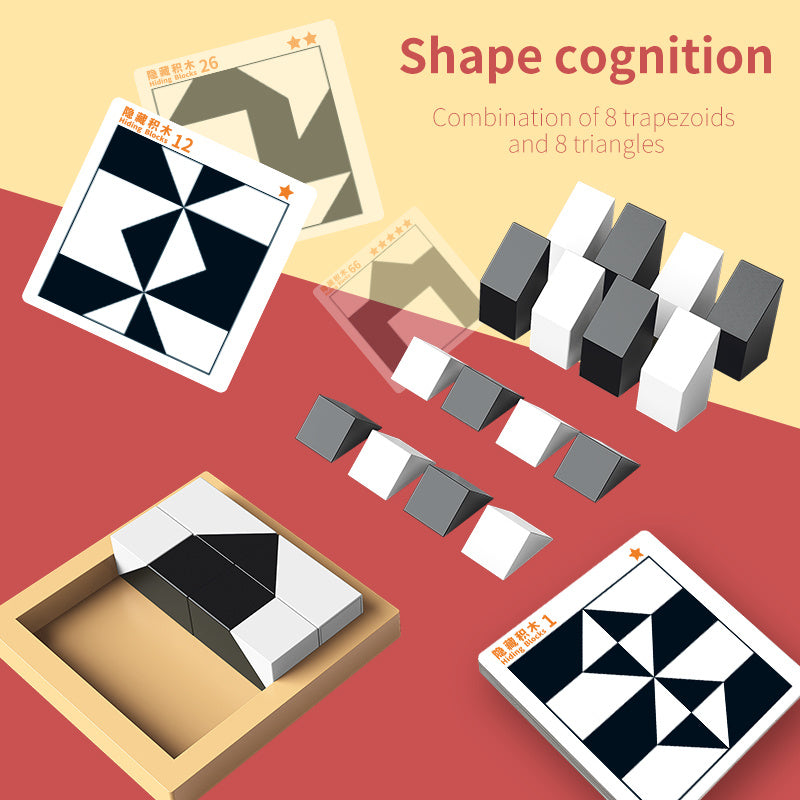 Safe And Engaging Puzzle Hidden Blocks Toy