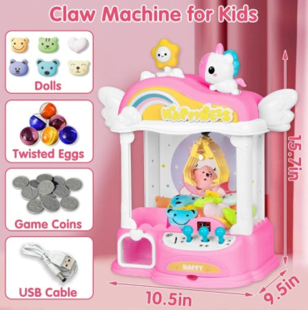 Interactive Mini Claw Machine Unicorn Toy for Kids
