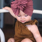 Stylish Baby Hat With Pleated Bowknot For Baby Girls