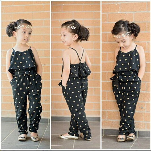 Easy-To-Wear Girls Jumpsuit for Warm Weather