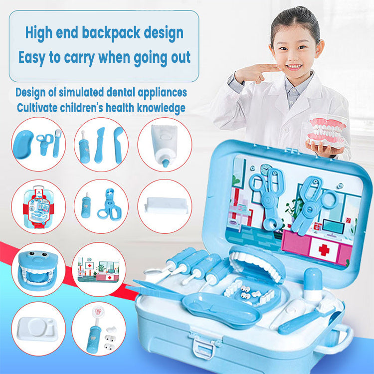 Kids Doctor Toy Set with Convenient Storage Backpack