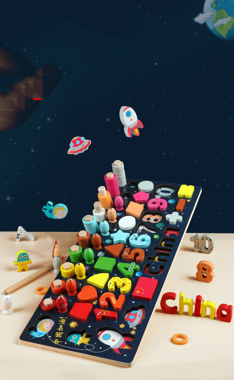 Number And Shape Fishing Blocks Educational Game For Kids