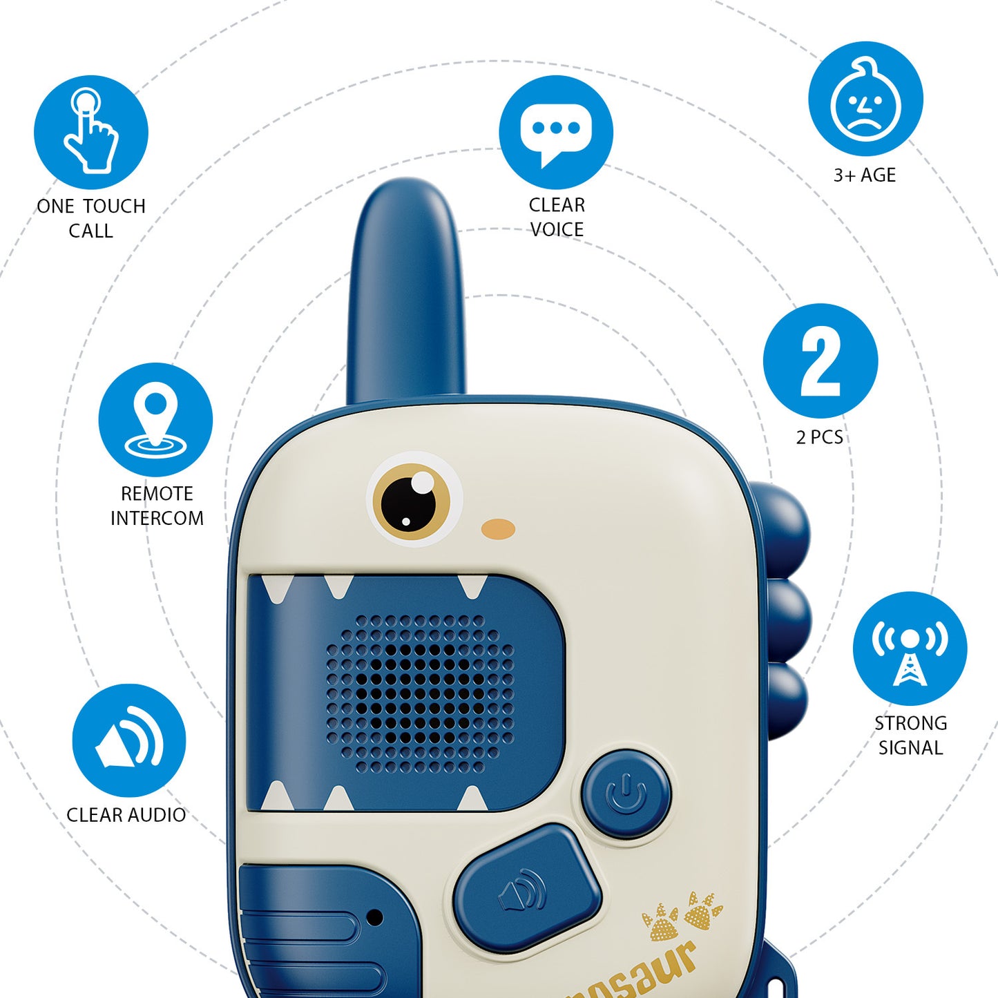 Interactive Dinosaur Walkie Talkie for Kids and Parents