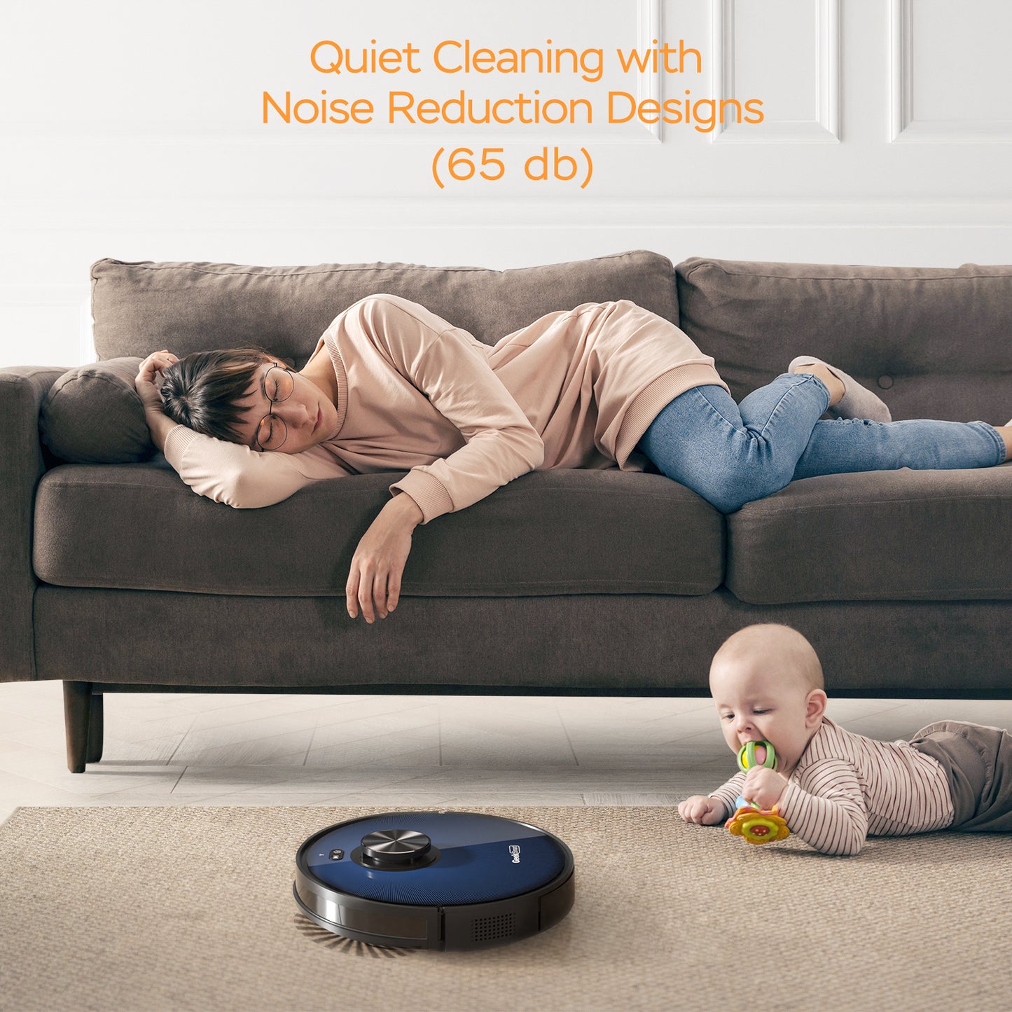 Smart Geek L7 Robot Vacuum: Powerful Suction, Wi-Fi, and Room Control