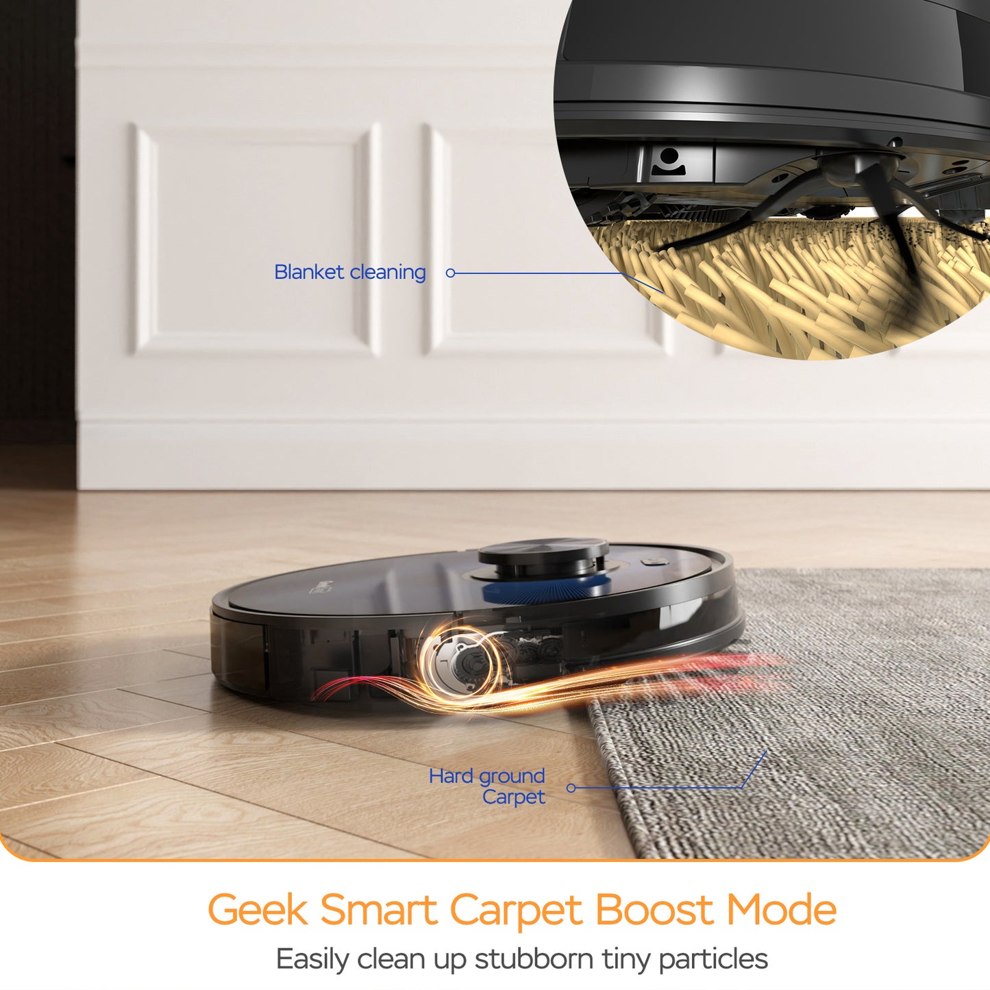 Smart Geek L7 Robot Vacuum: Powerful Suction, Wi-Fi, and Room Control