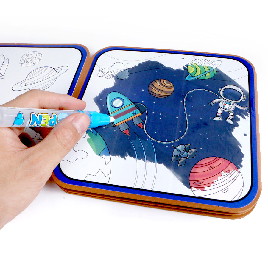 Fun Magic Water Reusable Drawing Book for Children