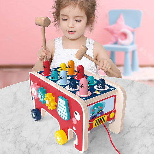 Educational Wooden Pounding Bench Toy