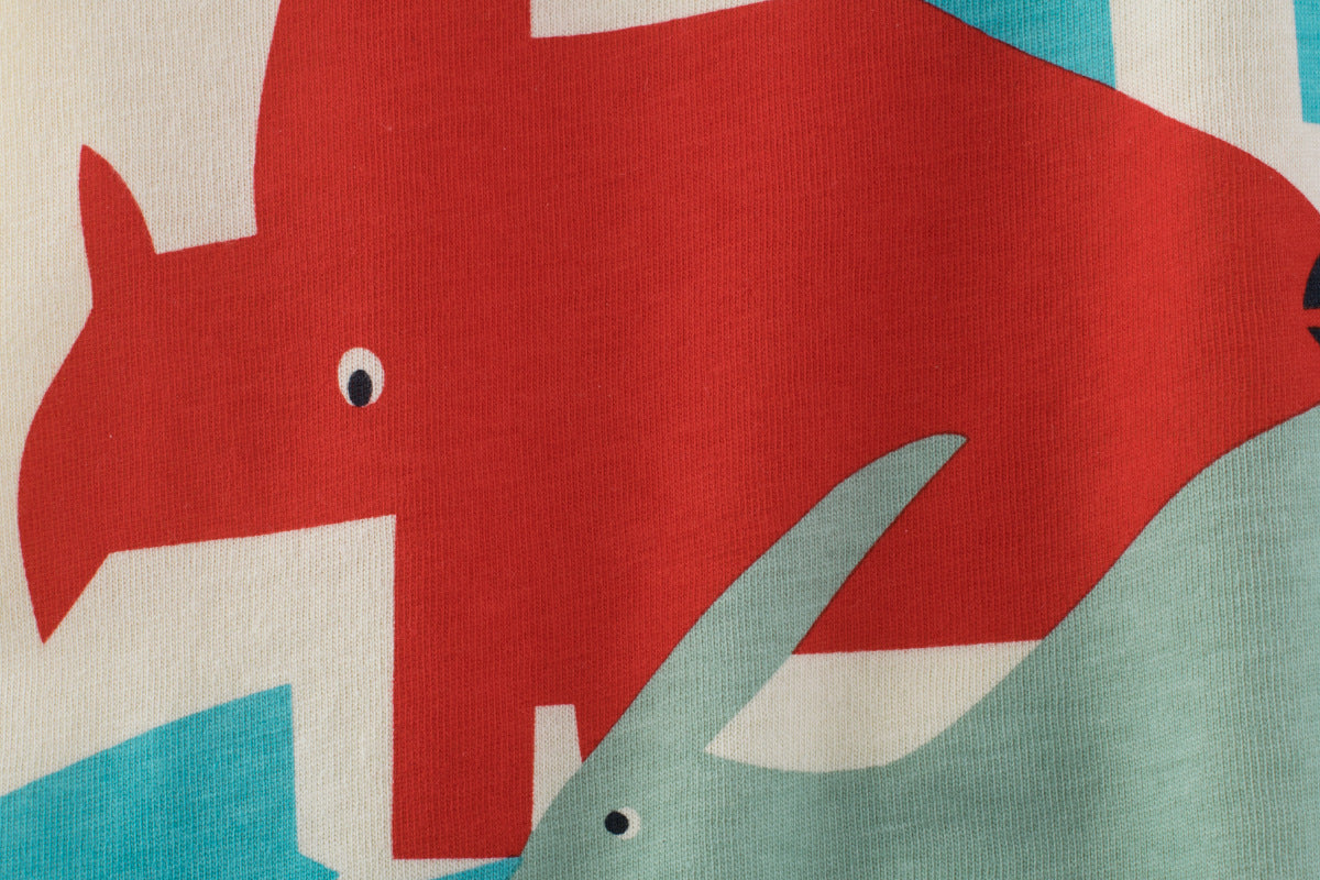 Easy-To-Wear Dinosaur Cartoon Tee For Kids