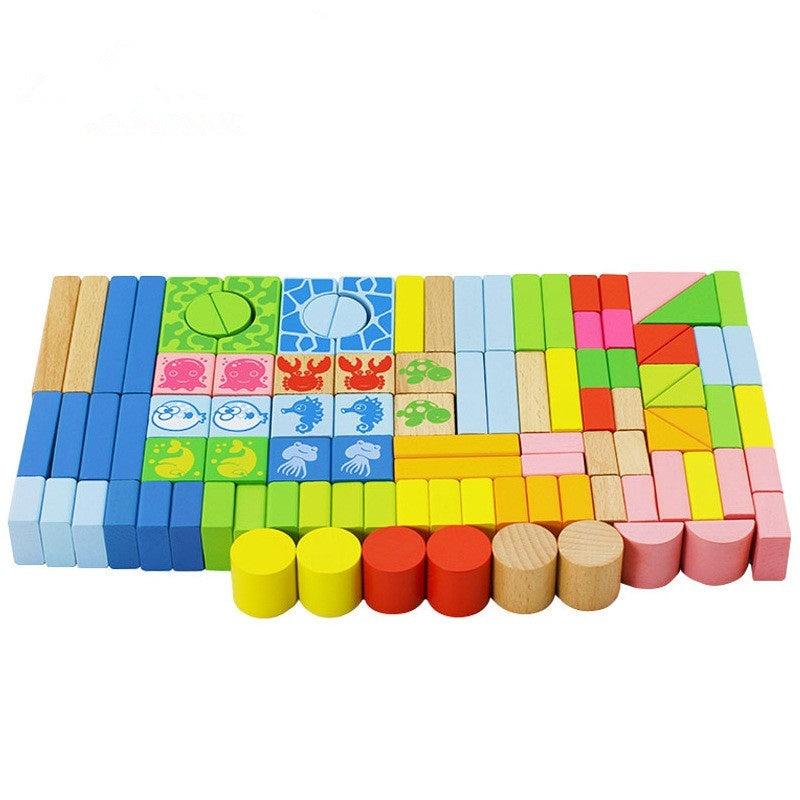 Kids Learning And Building Blocks Toy