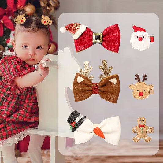 Charming Christmas Hairpins For Joyful Little Girls