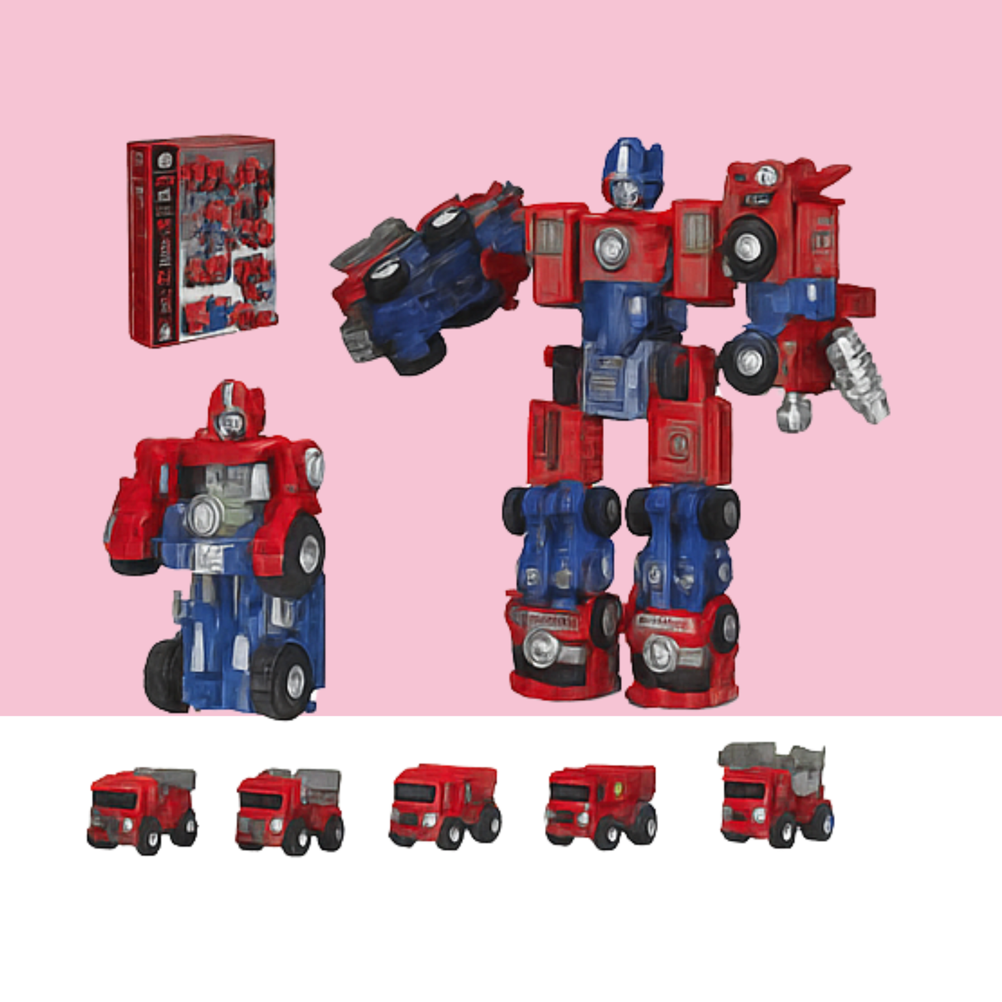 MECHA GUARDIAN – Construction Robot Truck Set