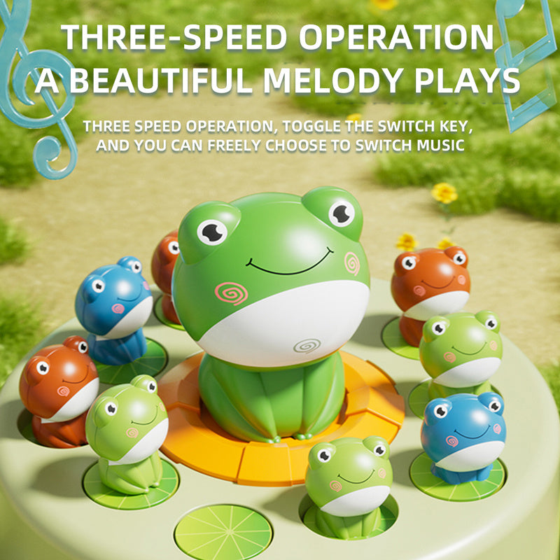 Bouncing Frog Capture Toy for Fun Parent-Child Play