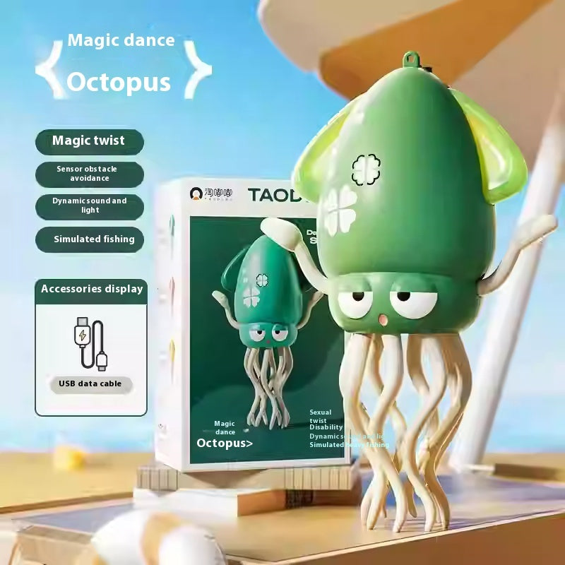 Dancing Octopus Toy with Lights, Music, and Smart Obstacle Avoidance