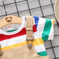 Bright And Cheerful Rainbow Bib Pants For Baby Girls