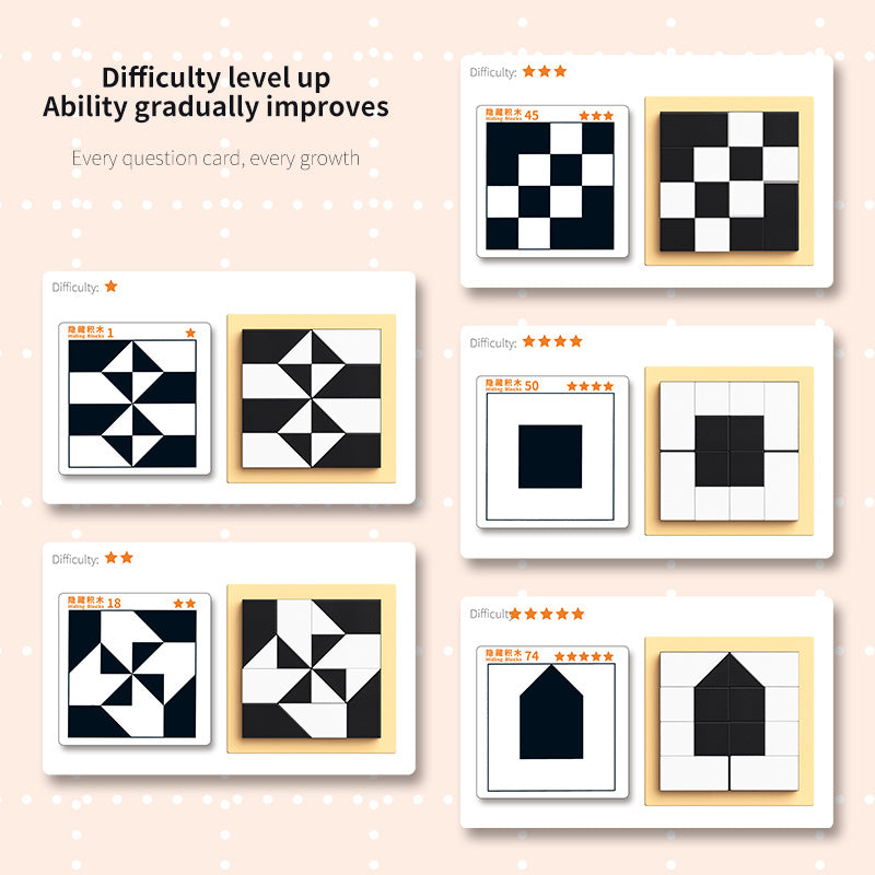 Safe And Engaging Puzzle Hidden Blocks Toy