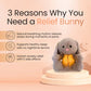Relaxing Breathing Bunny Plush Toy For Baby Comfort