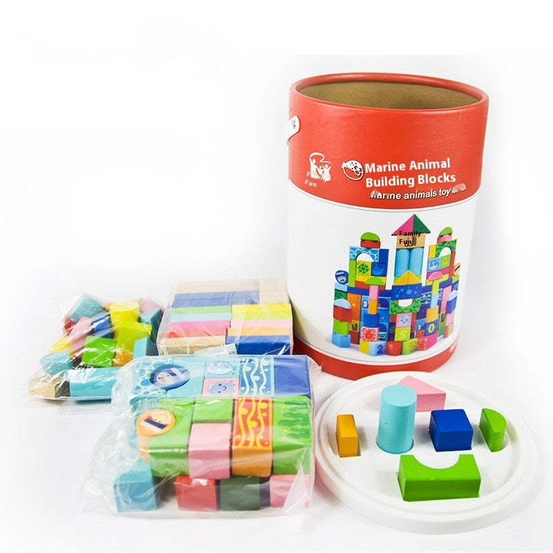 Kids Learning And Building Blocks Toy