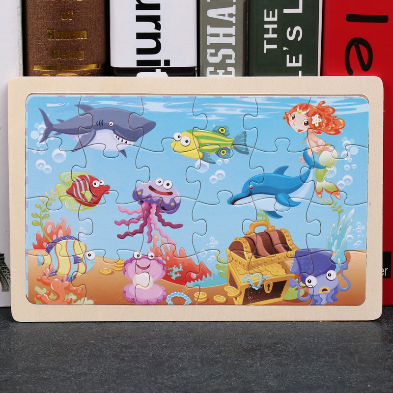 Early Learning Wooden Puzzle Educational Set