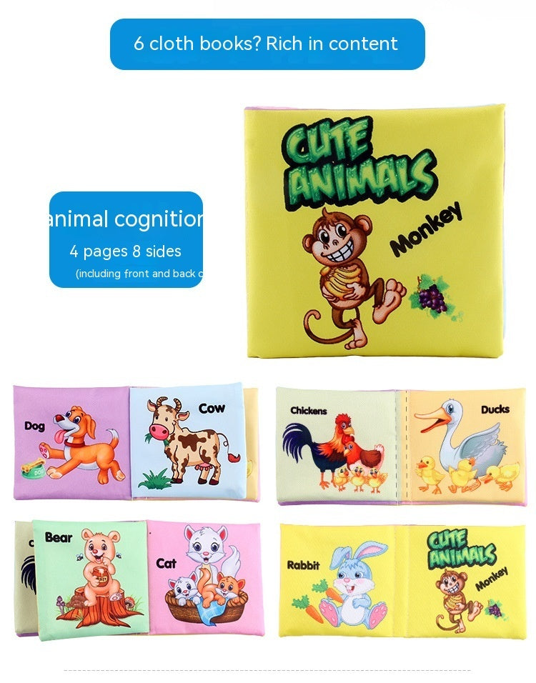 Sensory Stimulating Cloth Book For Infant Development