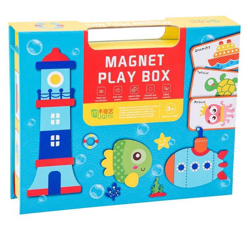 Colorful Magnetic Puzzle Book For Creative Play