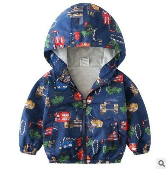 Casual Boys Hoodie Jacket For School And Play