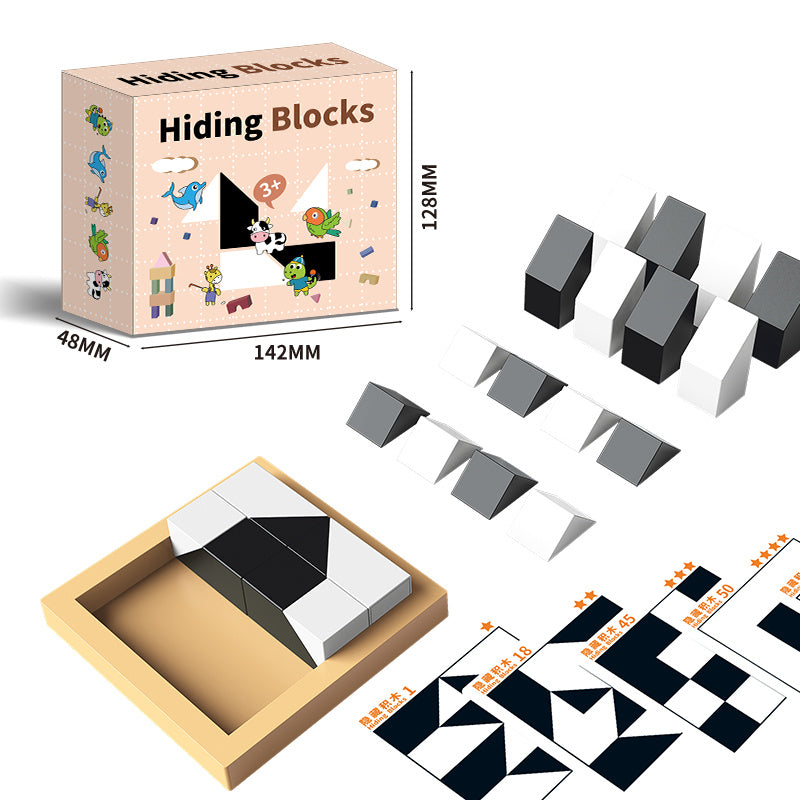 Safe And Engaging Puzzle Hidden Blocks Toy