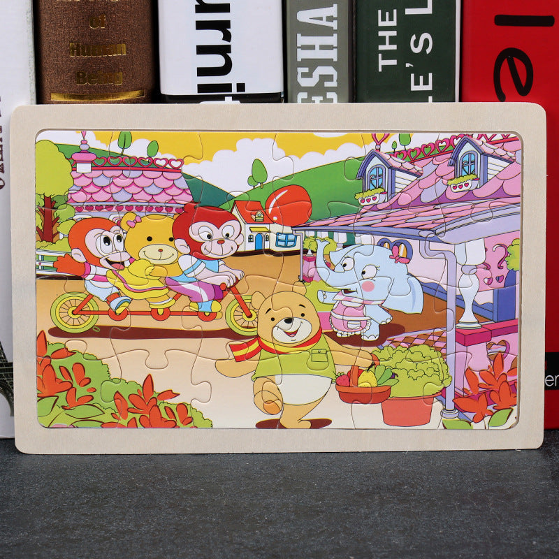 Early Learning Wooden Puzzle Educational Set