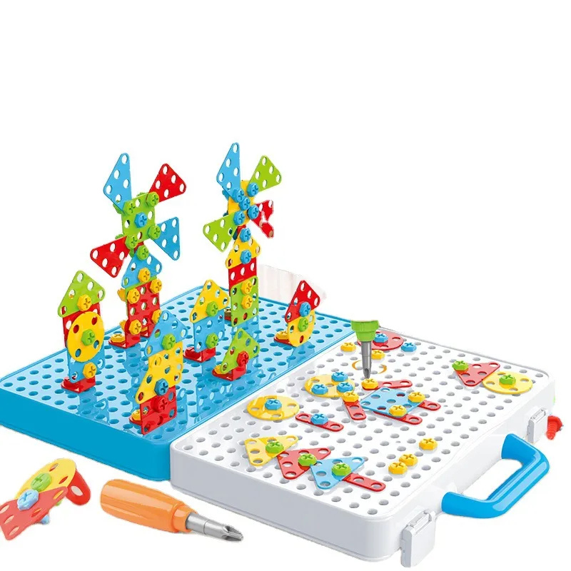 Creative Kids Puzzle Toolbox with Electric Drill Toy