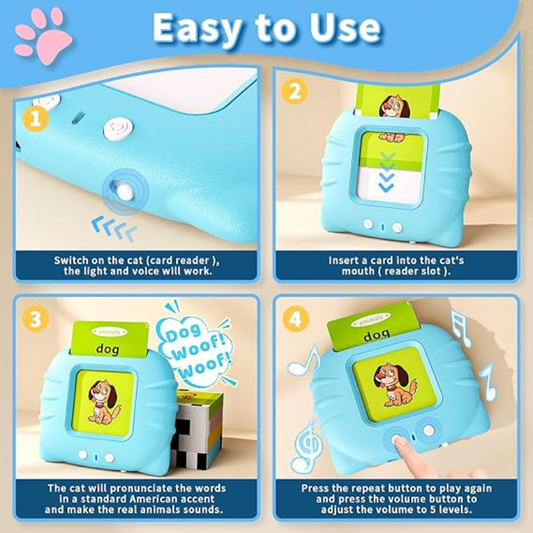 Play, Listen, Learn - Fun Vocabulary Learning Cards Toy