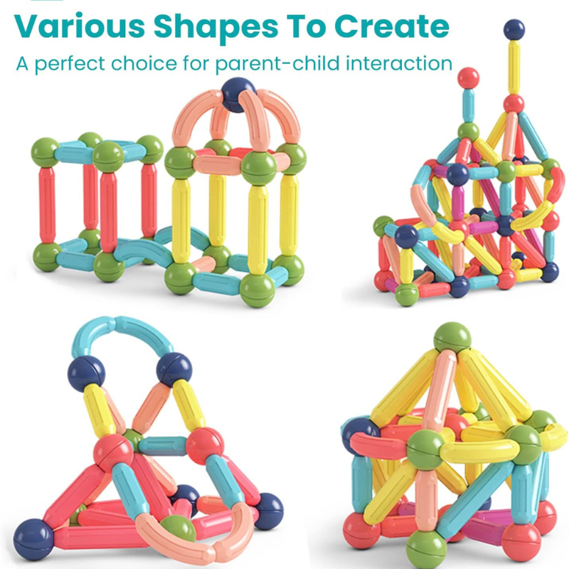 Creative Building Starts Here With Magnetic Rod Building Block Set