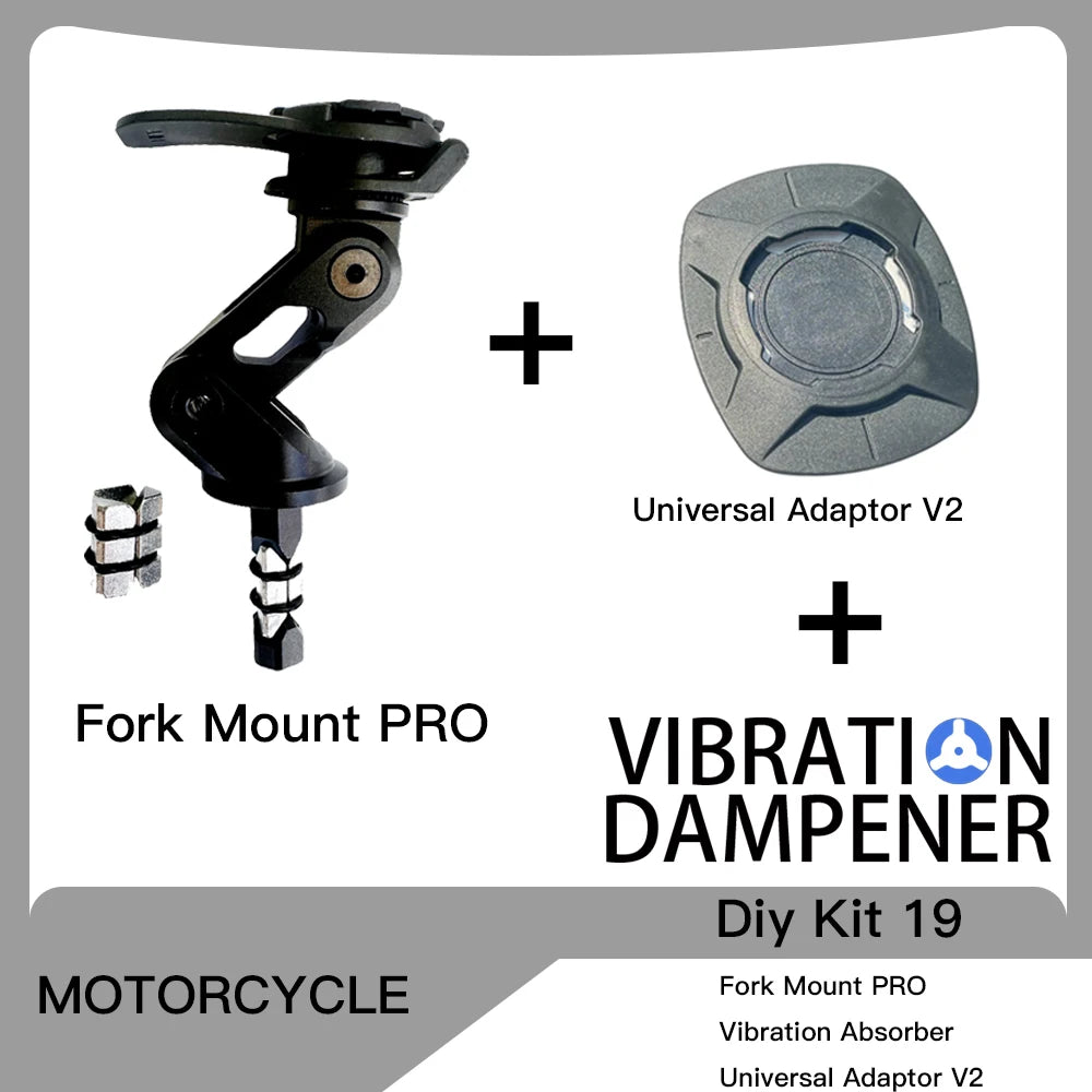 Pro Motorcycle Phone Holder Fork Mount Form Mount Eye-Catching Handlebar Accessory Keep Short