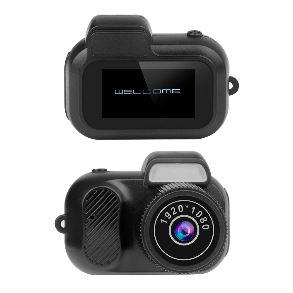 Retro Mini Camera 1080p HD Portable Indoor/Outdoor Small Camera with Screen Support TF Card for Video Holiday Gifts