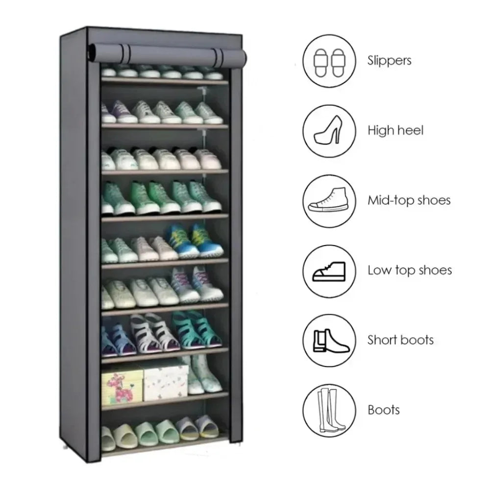 Stylish Shoe Rack: Dustproof, Space-Saving Organizer for Every Home