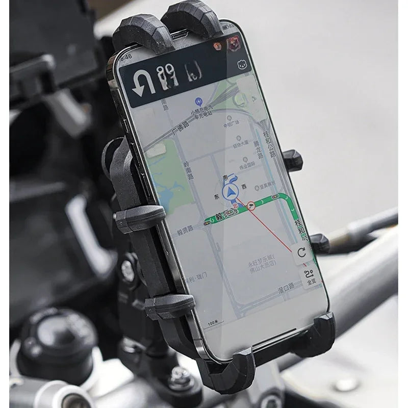 Wireless Charging Phone Holder for Motorcycle 3.0 Quick Charger GPS Moto Support Handlebar Mount for 4-7 Inch Cellphones