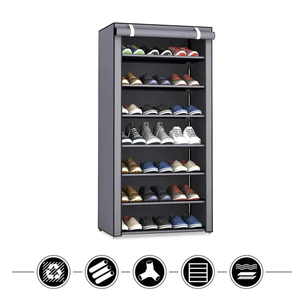 Stylish Shoe Rack: Dustproof, Space-Saving Organizer for Every Home