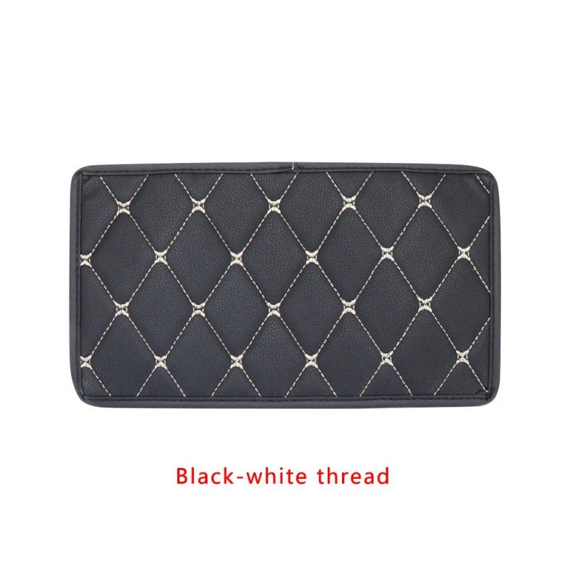Universal Car Leather Armrest Mat Dust-proof Waterproof Cushion Auto Storage Box Protector Soft Comfortable Scratch-resistant
