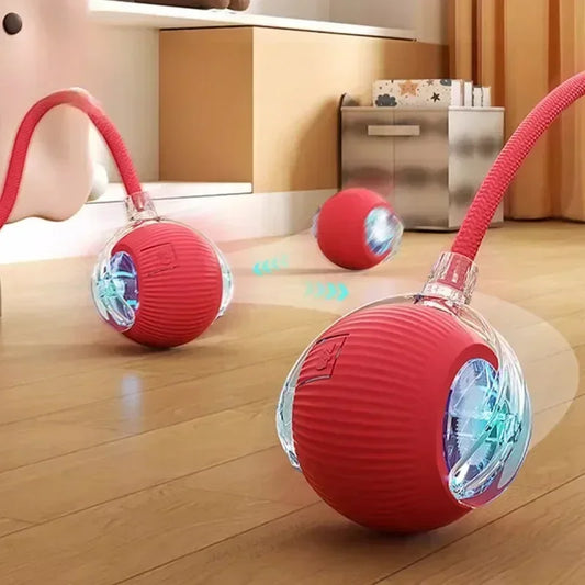 Cat Interactive Smart Ball Toy – Automatic Rolling with Tail, Rechargeable Cat Toy