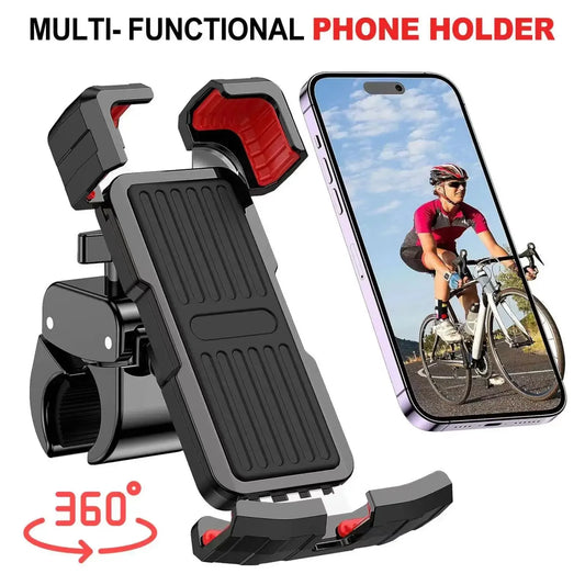 Road Mountain Bike Phone Holder - Mobile Cellphone Support Stand Mount GPS Bracket for Cycling Motorcycle Accessories