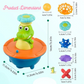 Crown Splash Crocodile LED Bath Fountain Toy