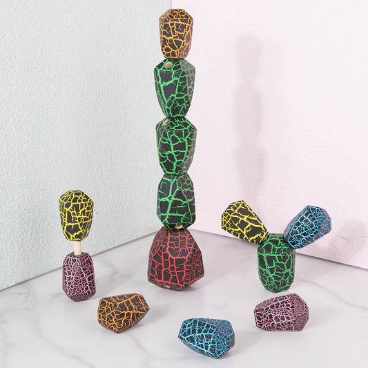Montessori Baby Learning Toy Rainbow Cactus