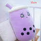 Strawberry Bubble Tea Plush Pillow For Kids’ Comfort