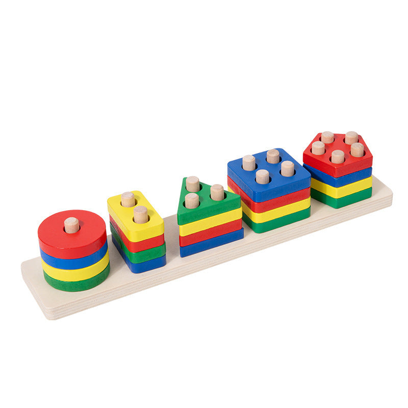 Color Recognition Puzzle Blocks Toy For Preschool Learning