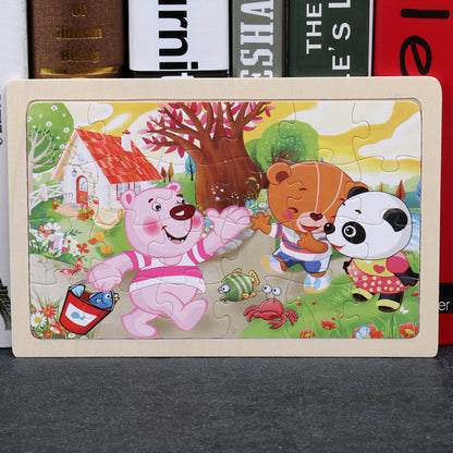 Early Learning Wooden Puzzle Educational Set