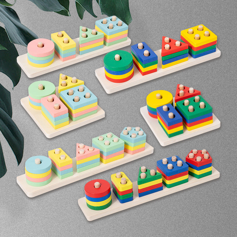 Color Recognition Puzzle Blocks Toy For Preschool Learning