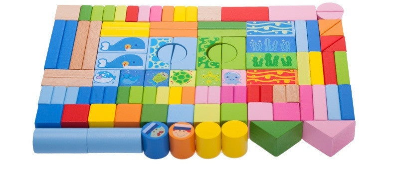 Kids Learning And Building Blocks Toy